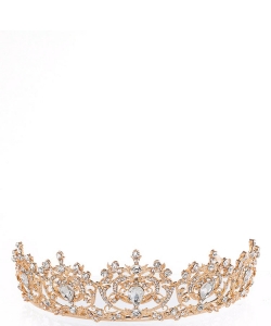 Crystal Casting Mid-Size Tiara TR330089 Gold Clear